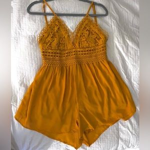 Yellow One Piece Romper